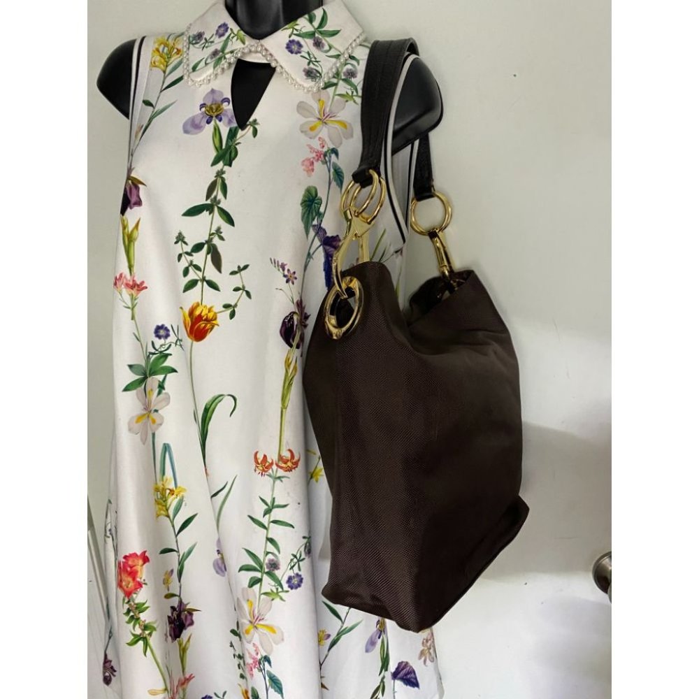 JPK Paris Brown Large Nylon Tote Bag - Picture 12 of 16